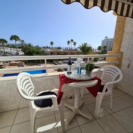Apartamento Borinquen Only 280 Meters To The Beach, Balcony With Sea View, Heated Pool, Wifi Playa de las Américas