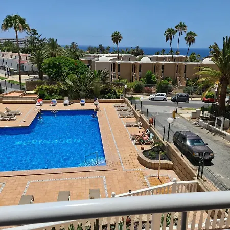 Borinquen Only 280 Meters To The Beach, Balcony With Sea View, Heated Pool, Wifi Appartement Playa de las Américas